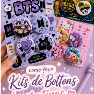 Artes para Bottons que Vendem muito temas diversos em Pdf