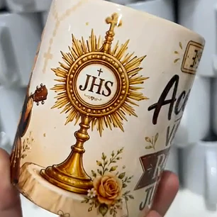 Arte Caneca Frei Gilson Acorda Vamos Rezar Juntos 3:50 Arquivos Jpg