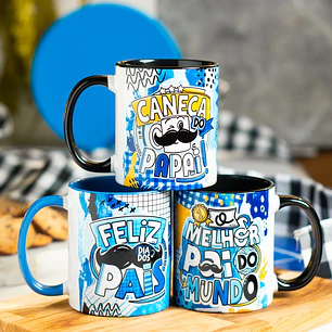 16 Artes para Caneca Dia dos Pais Meu Pai meu Herói Arquivo em Png