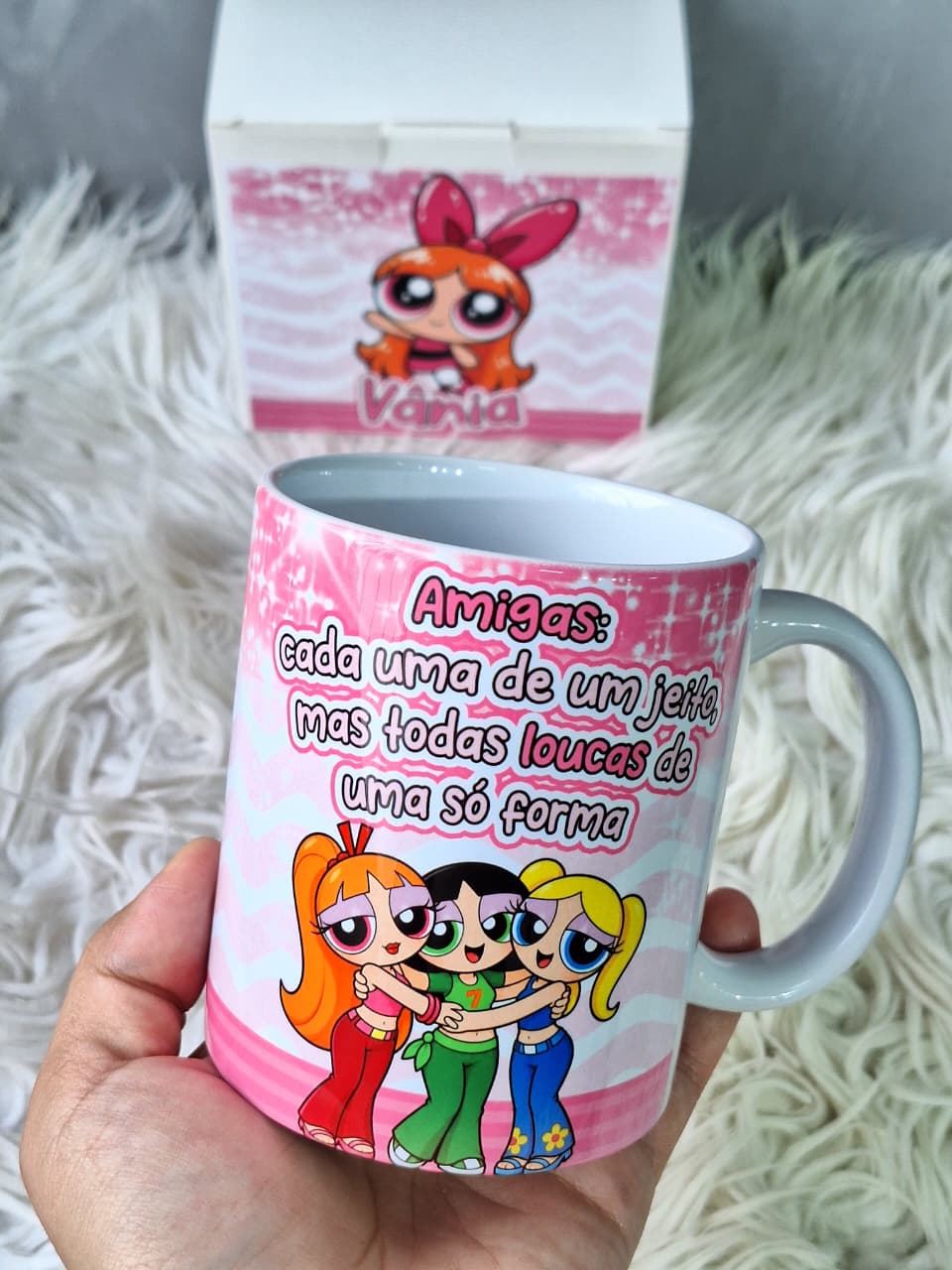 3 Artes para Caneca Meninas Poderosas Glitter Arquivo em Png  5