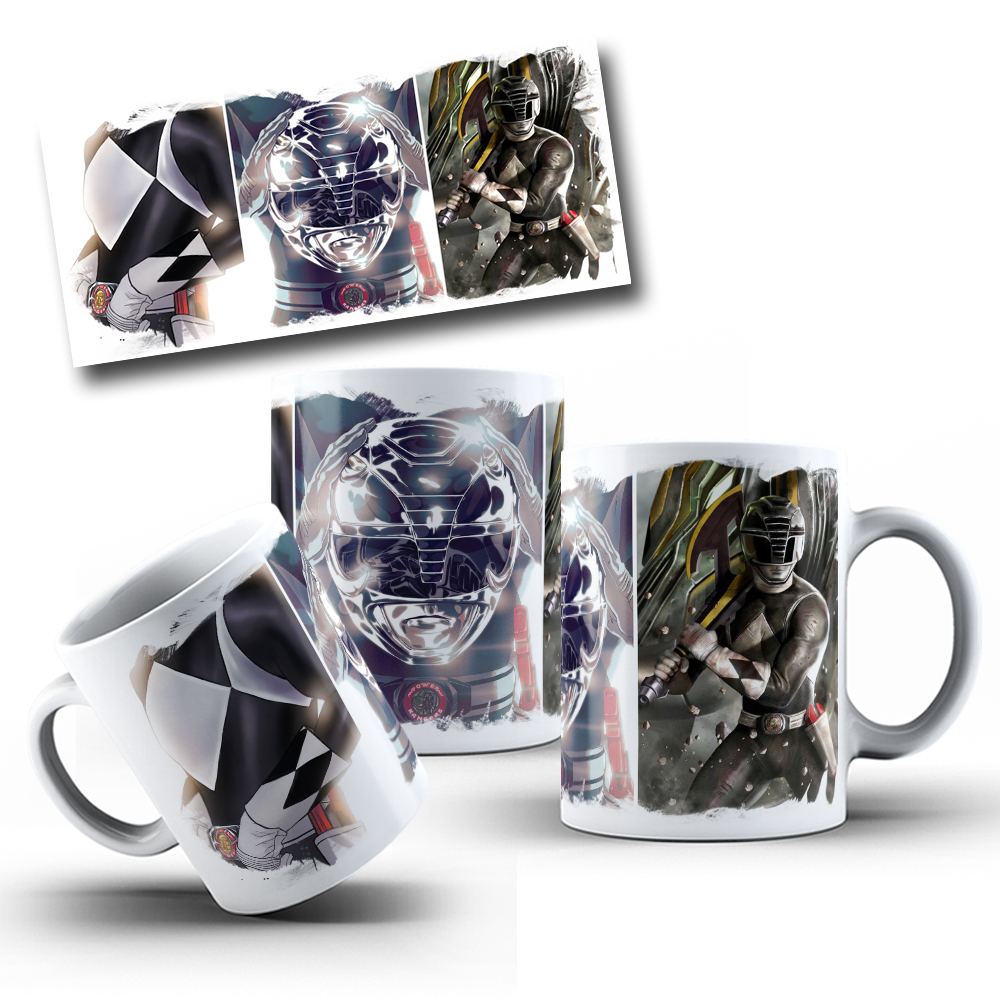7 Artes para Caneca Power Rangers Arquivo em Jpg 5