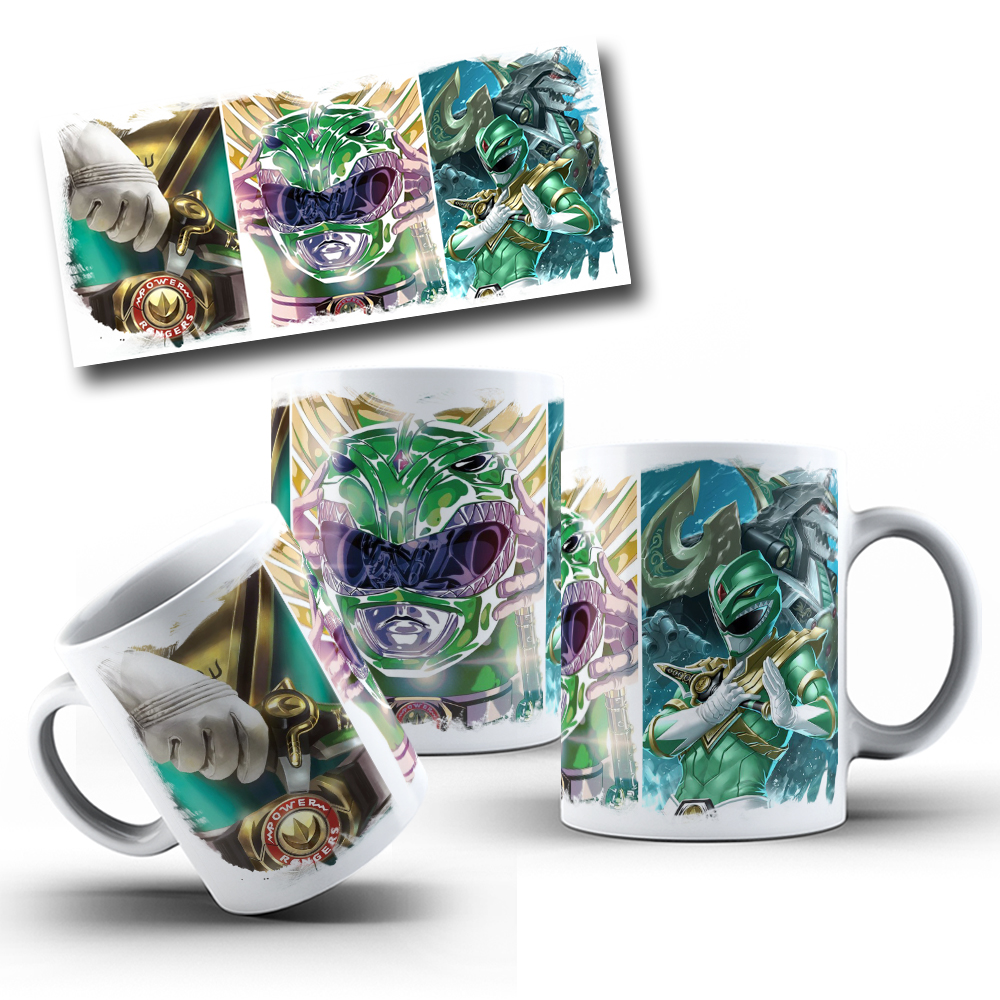 7 Artes para Caneca Power Rangers Arquivo em Jpg 7