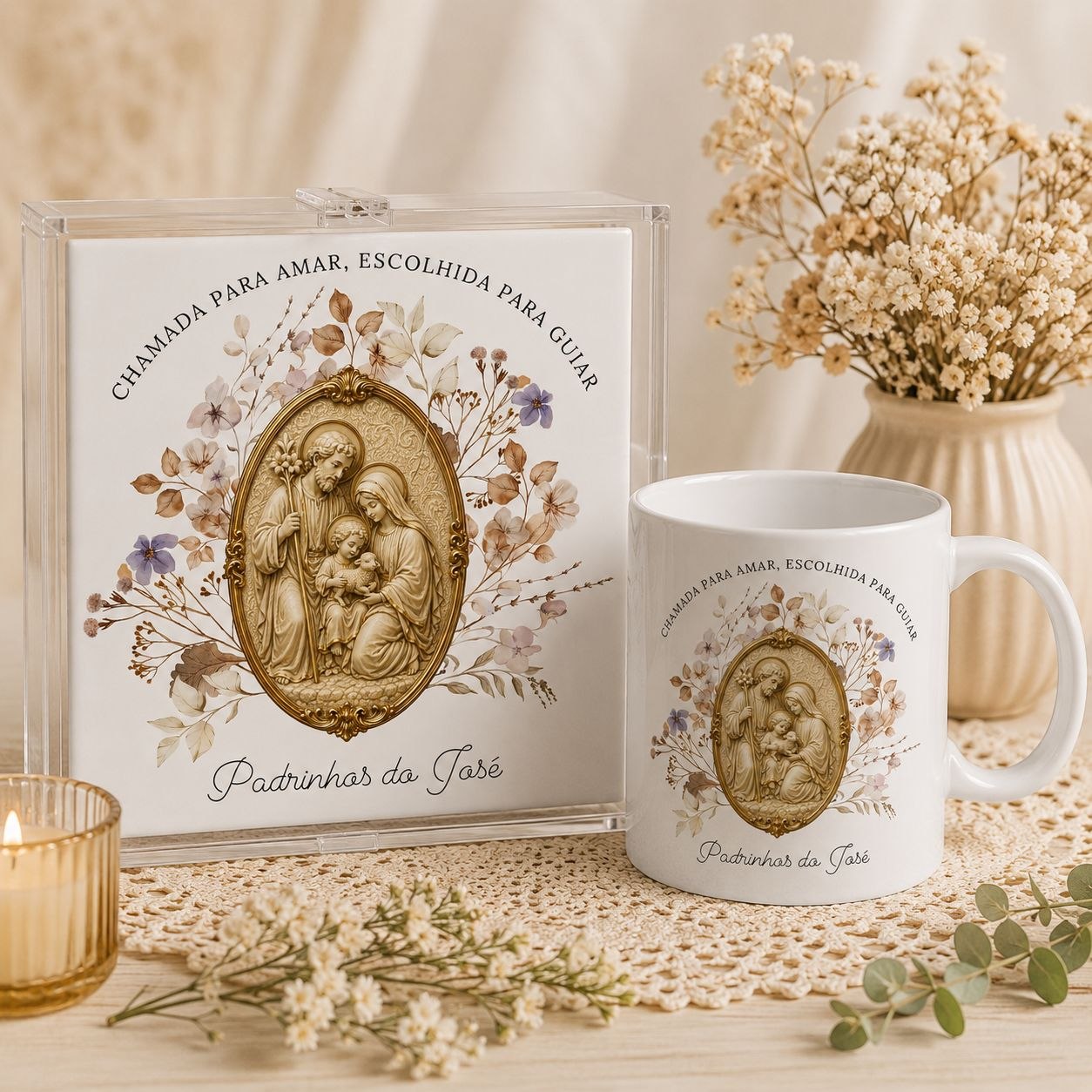 8 Artes para Caneca e Azulejo Sagrada Família Dindos Arquivo em Png  3