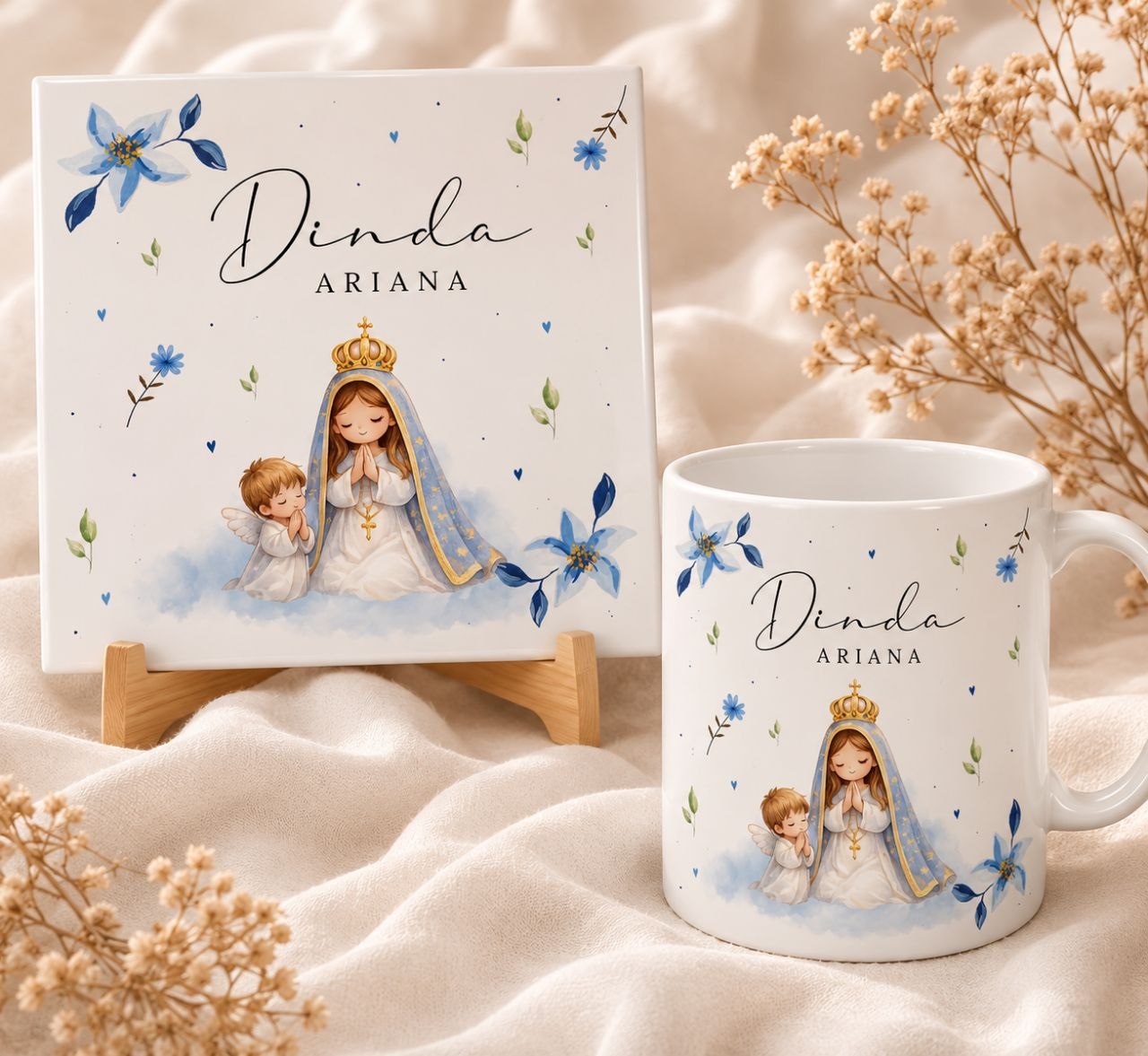 12 Artes para Caneca Dinda em Aquarela Arquivo em Png 4