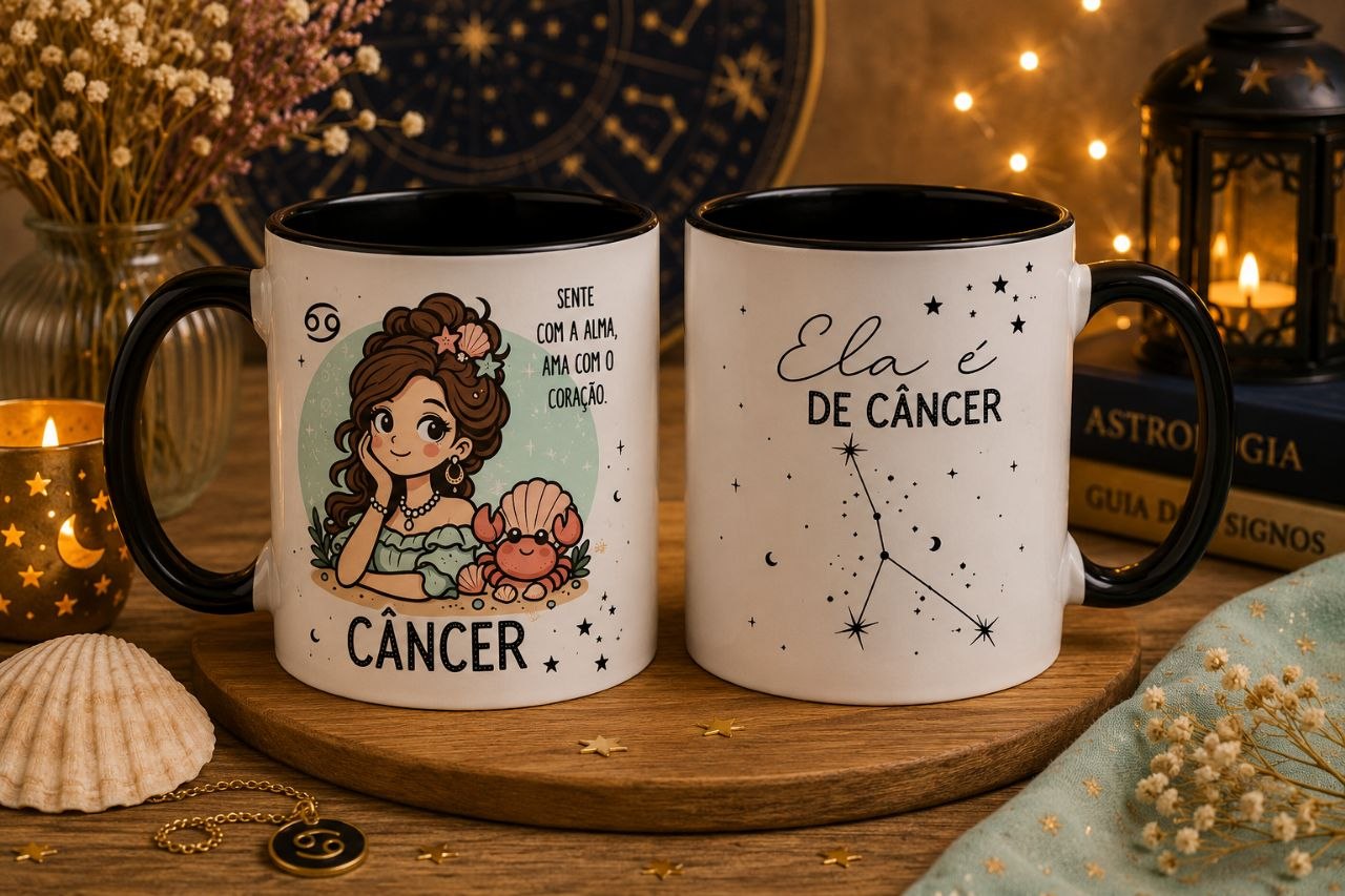 12 Artes para Caneca Signos Feminino Arquivo em Png  3