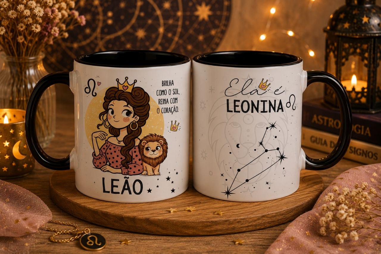 12 Artes para Caneca Signos Feminino Arquivo em Png  4