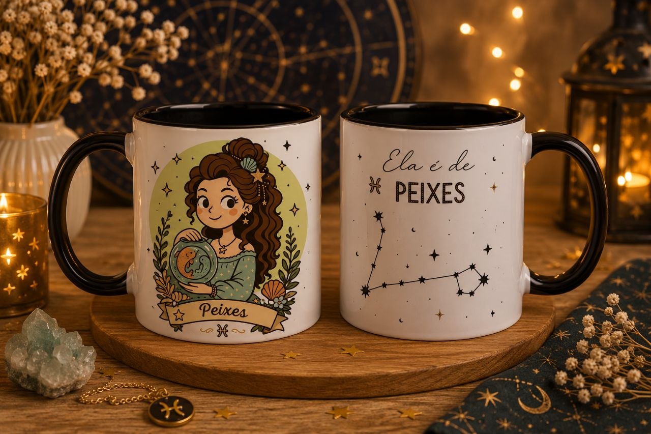 12 Artes para Caneca Signos Feminino Arquivo em Png  6