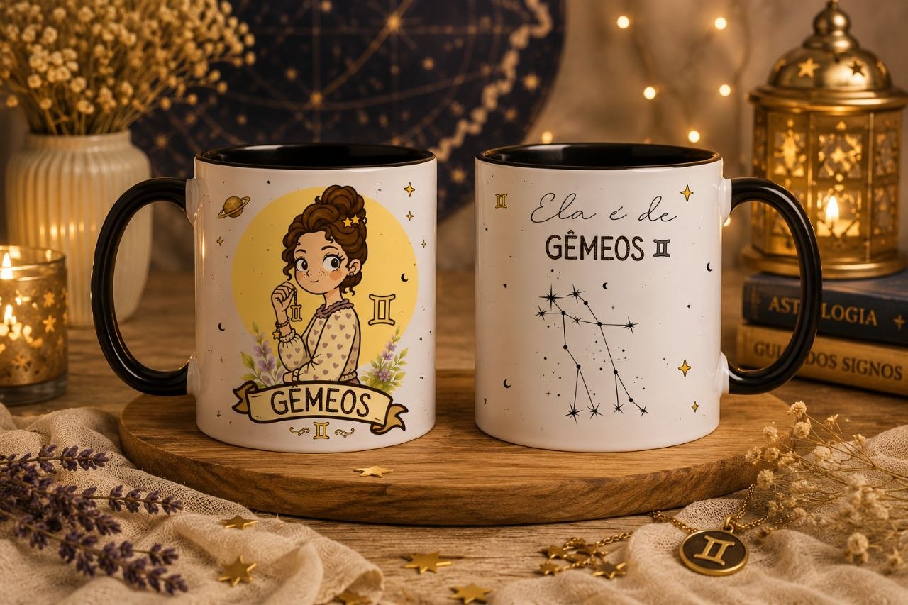 12 Artes para Caneca Signos Feminino Arquivo em Png  10