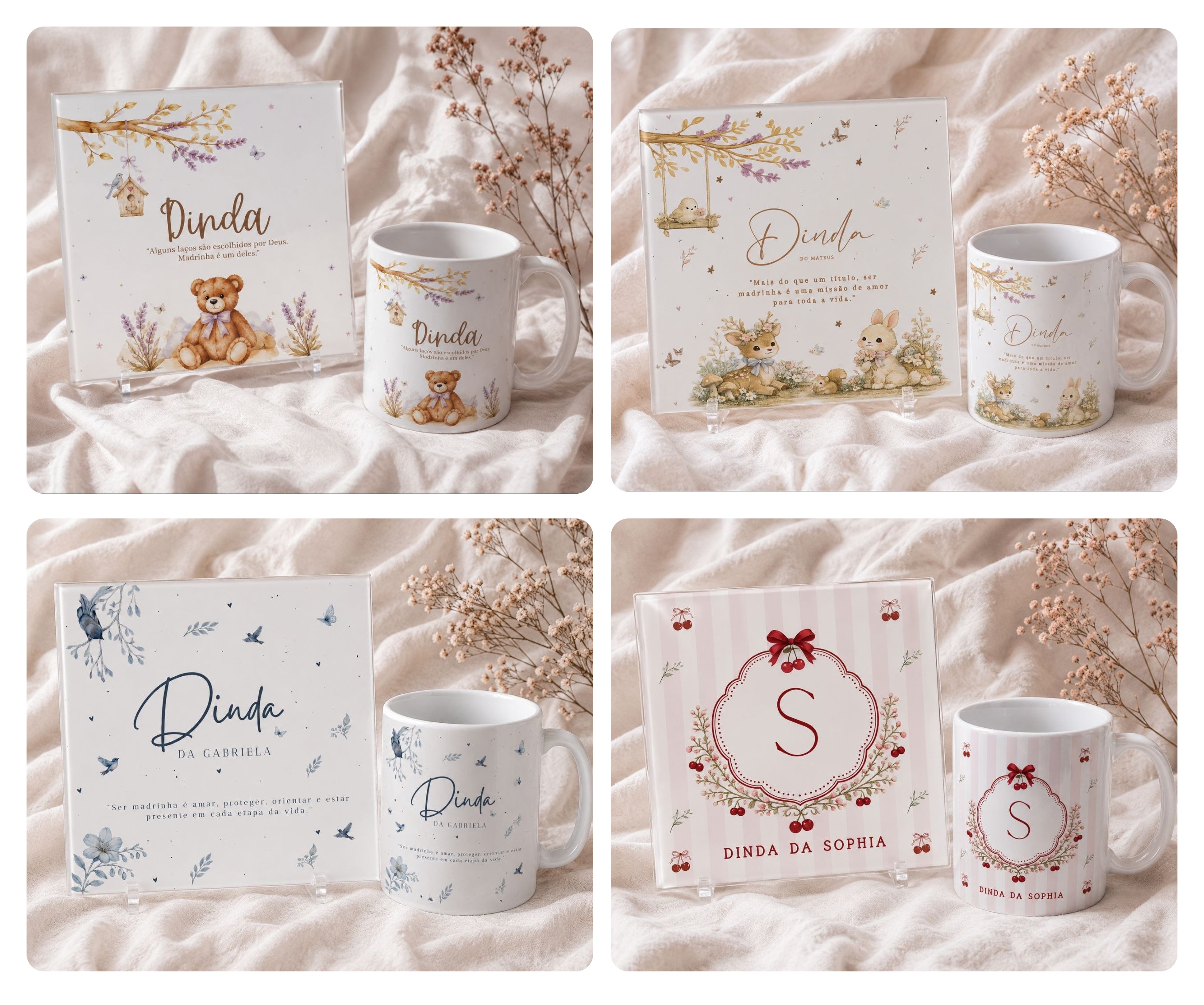 14 Artes para Caneca e Azulejo Dindos Arquivo Editável 2