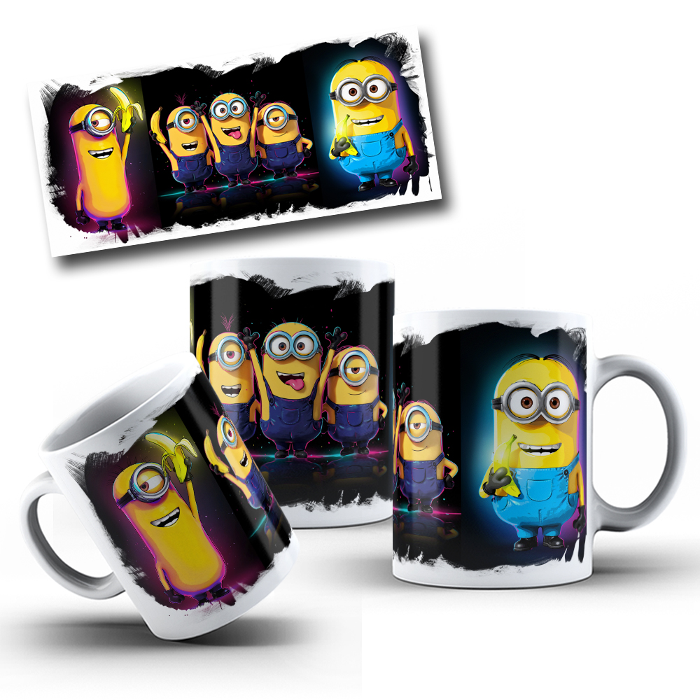 15 Artes para Caneca Neon Personagens Arquivos em Png 5