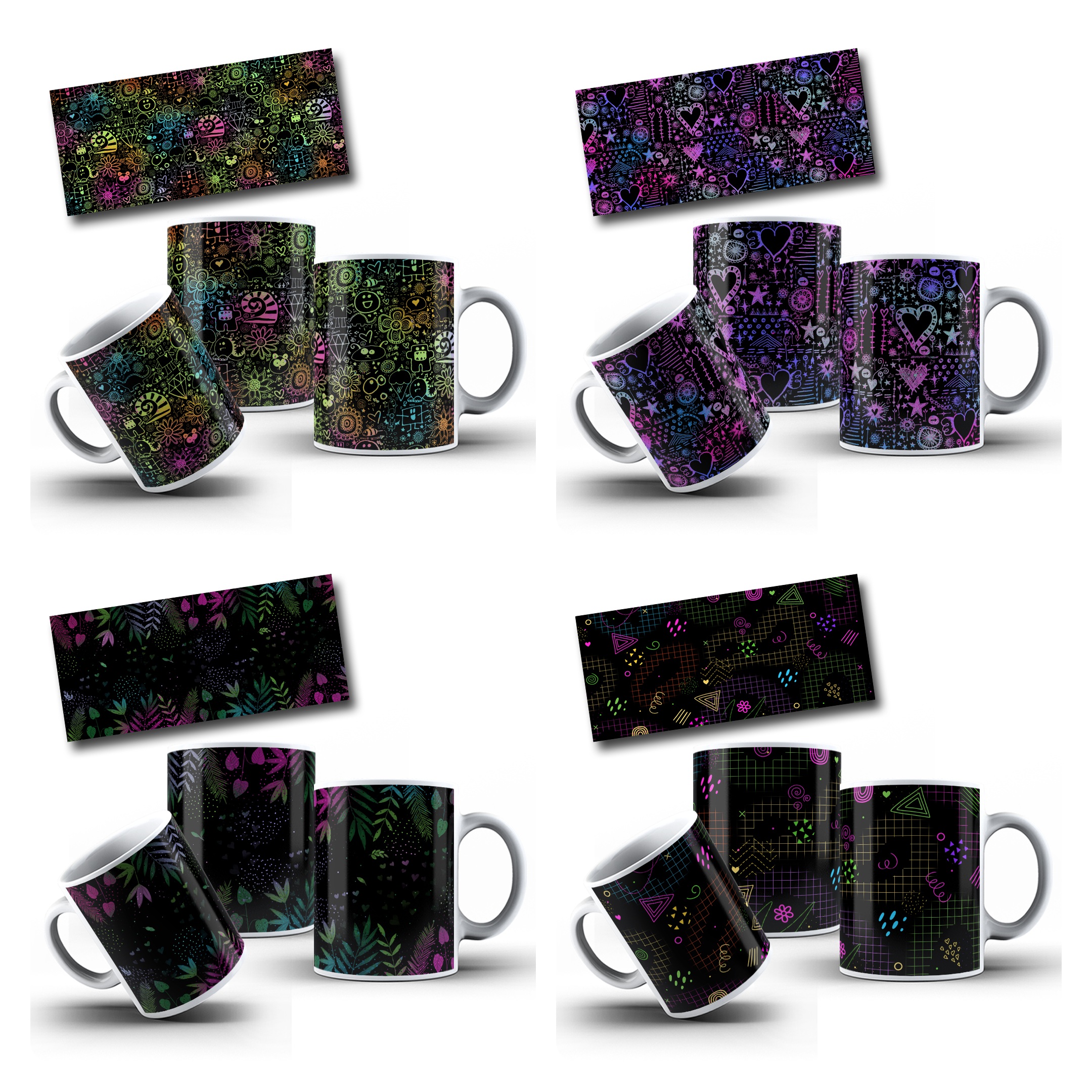 32 Artes para Caneca Chapada para Canecas com Erros de Impressão Arquivo em Png 5