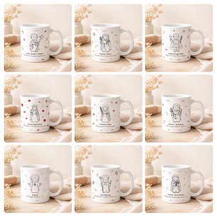 20 Artes para Caneca Santinhos Arquivo Editável 