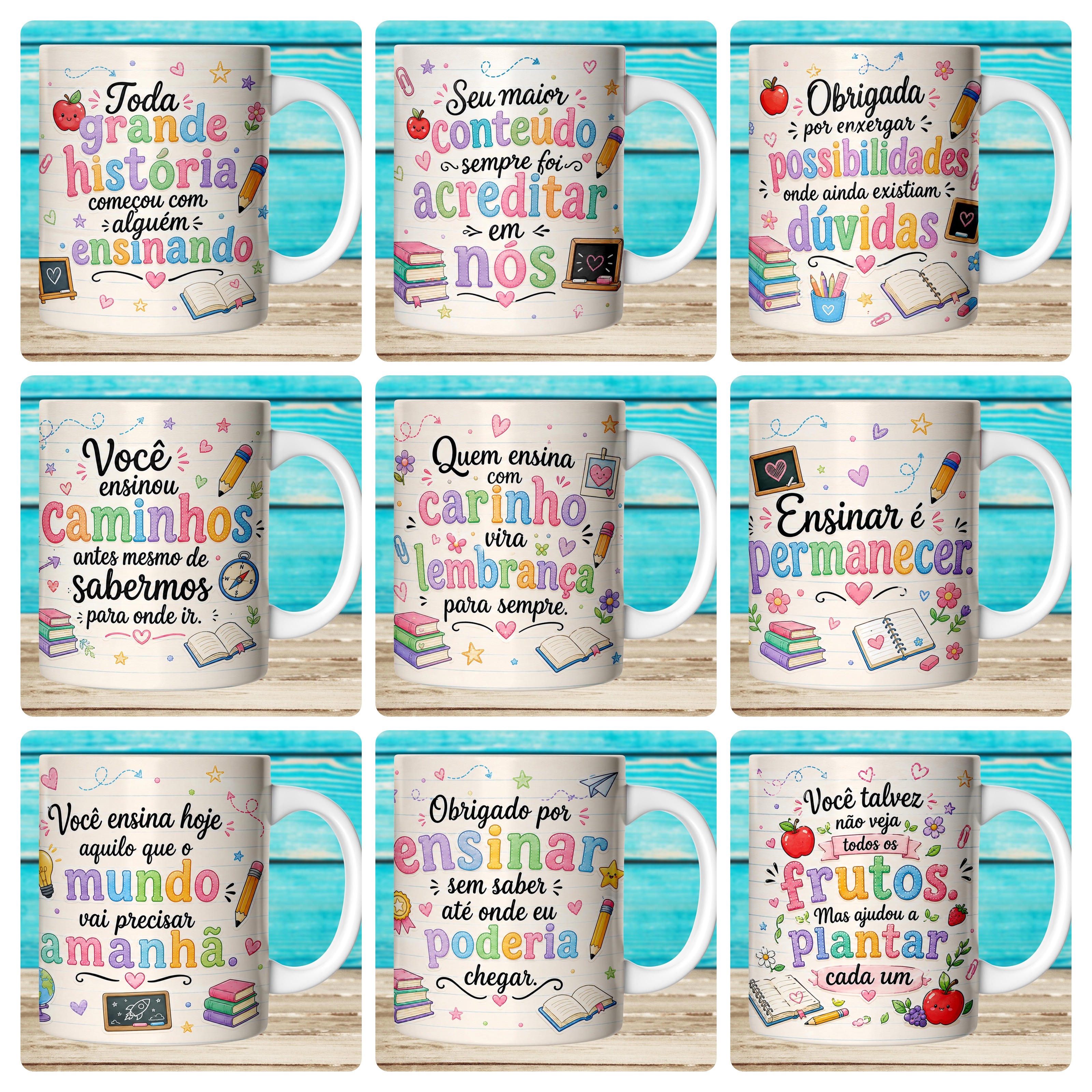 59 Artes para Caneca Dia dos Professores Afeto Arquivo em Jpg  2