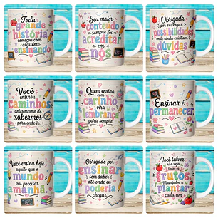 59 Artes para Caneca Dia dos Professores Afeto Arquivo em Jpg 