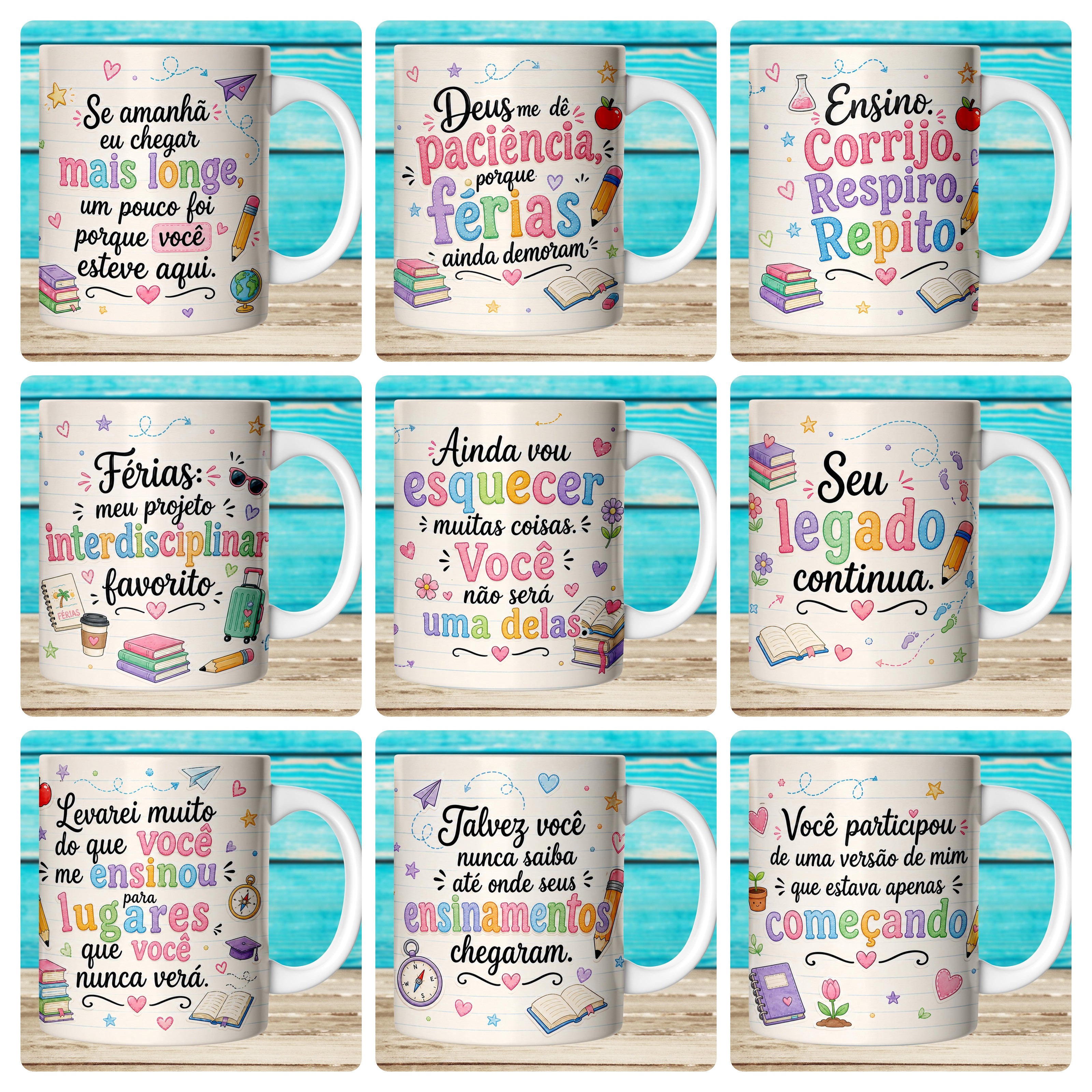 59 Artes para Caneca Dia dos Professores Afeto Arquivo em Jpg  7