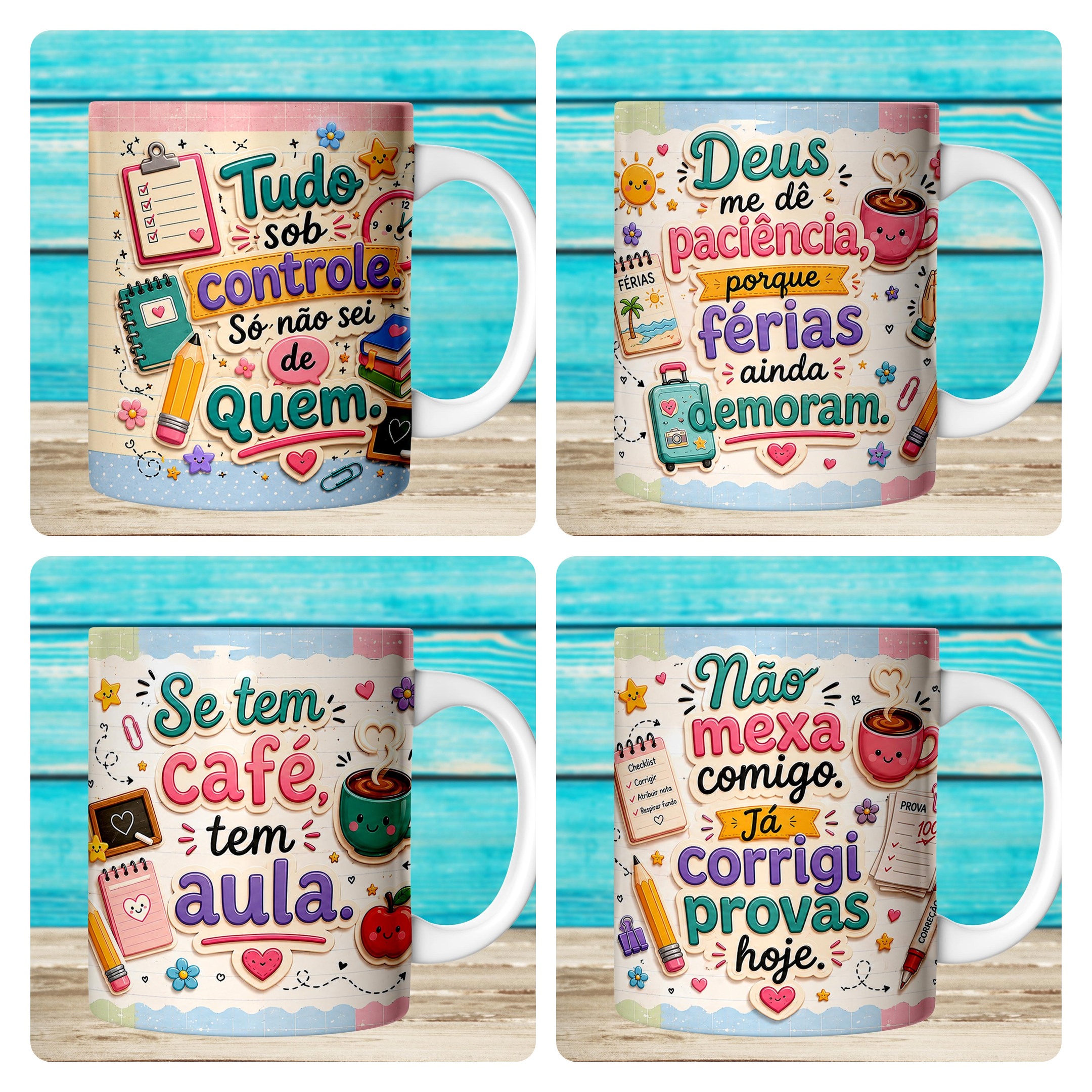 59 Artes para Caneca Dia dos Professores Divertido Arquivo em Jpg 2