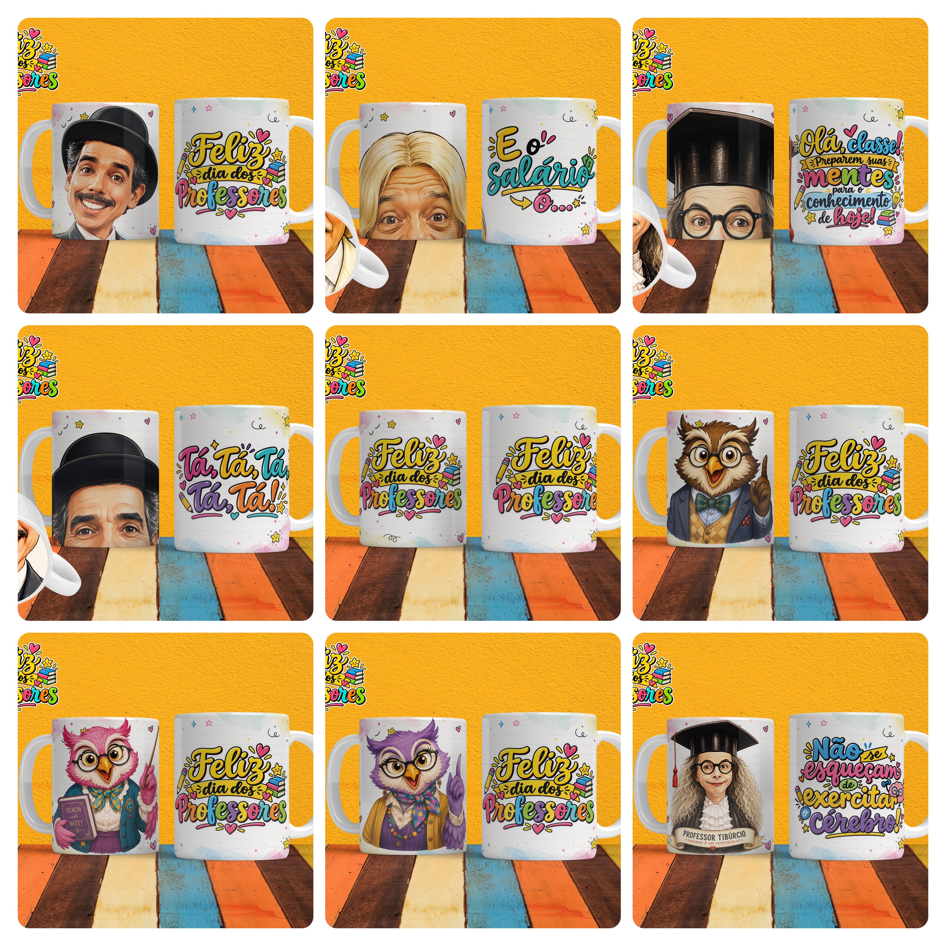 17 Artes para Caneca Dia dos Professores Bocão Arquivo em Jpg 1