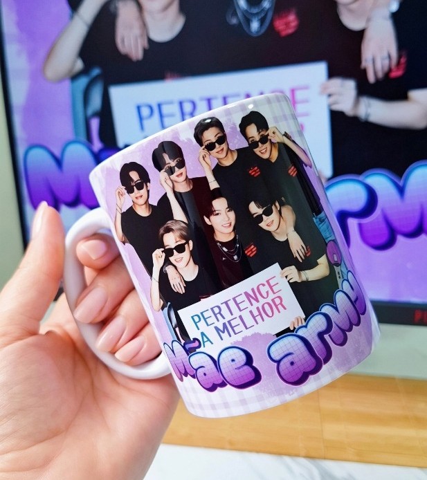 Arte para Caneca Bts Mãe army Arquivo Png  1