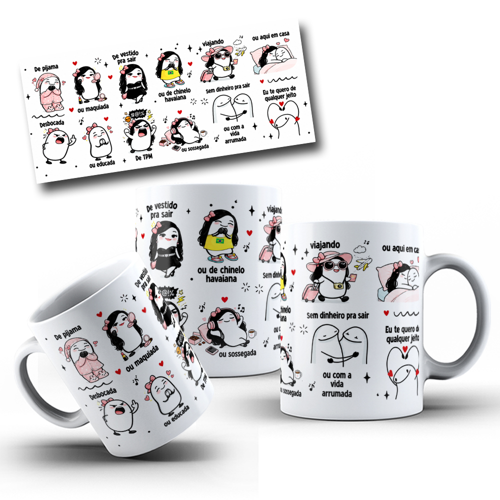 Arte para Caneca Flork De pijama ou maquiada, desbocada ou educada - Musica Vem Pra Minha Vida Henrique & Juliano Arquivo Png 1
