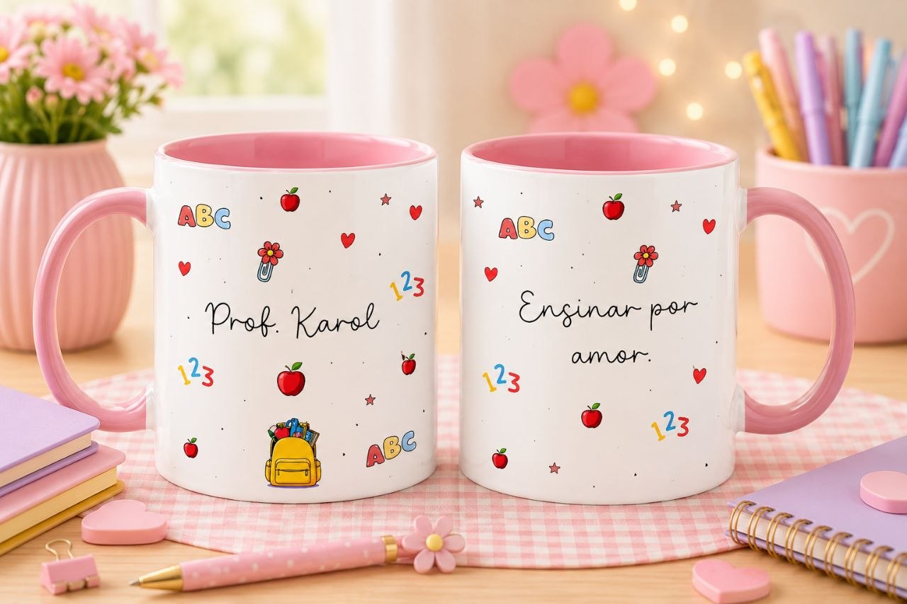 9 Artes para Caneca Dia Dos Professores Arquivo em Canva  6