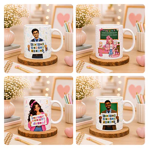 16 Artes para Caneca Dia Dos Professores Arquivo em Canva