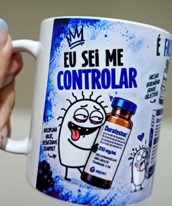 Arte para Caneca Flork Eu Sei Me Controlar é Fase Durasteston Arquivo em Png 1