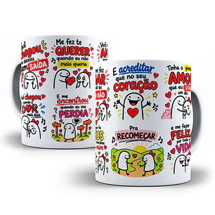 Arte para Caneca Flork Você chegou, me deixou sem saída Me fez te querer quando eu não mais queria - Zezé Di Camargo & LucianoArquivo em Png