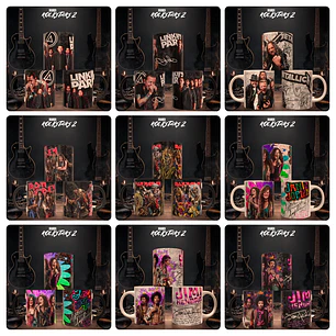 30 Artes para Caneca Rockstars Vol.2 Arquivo em Png 