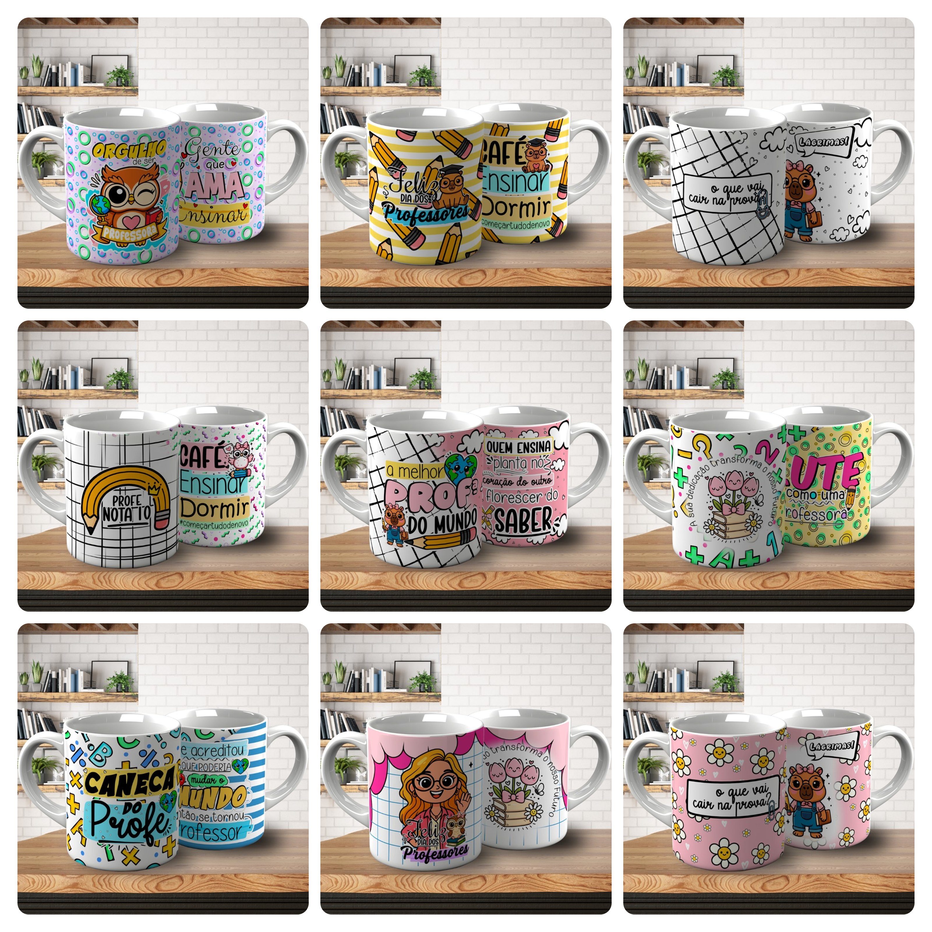 57 Artes para Caneca Dia dos Professores Arquivo em Png  4