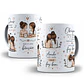 Arte para Caneca Deus abençõe sua vida, minha amiga você é uma benção, aonde você passa, você faz bem Arquivo em Png  - Miniatura 1