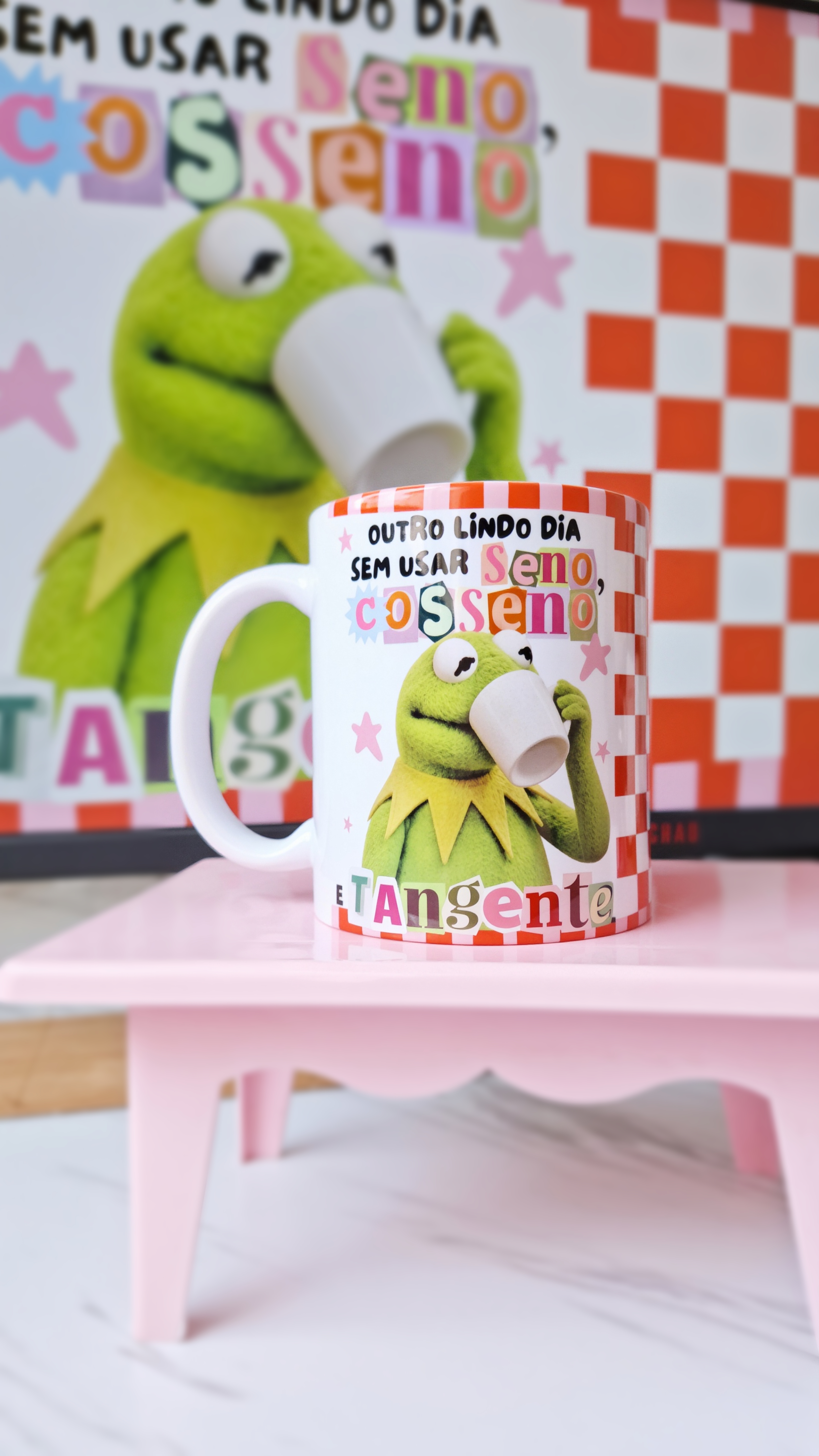 Arte para Caneca Outro lindo dia sem usar seno, cosseno e tangente Arquivo em Png 1