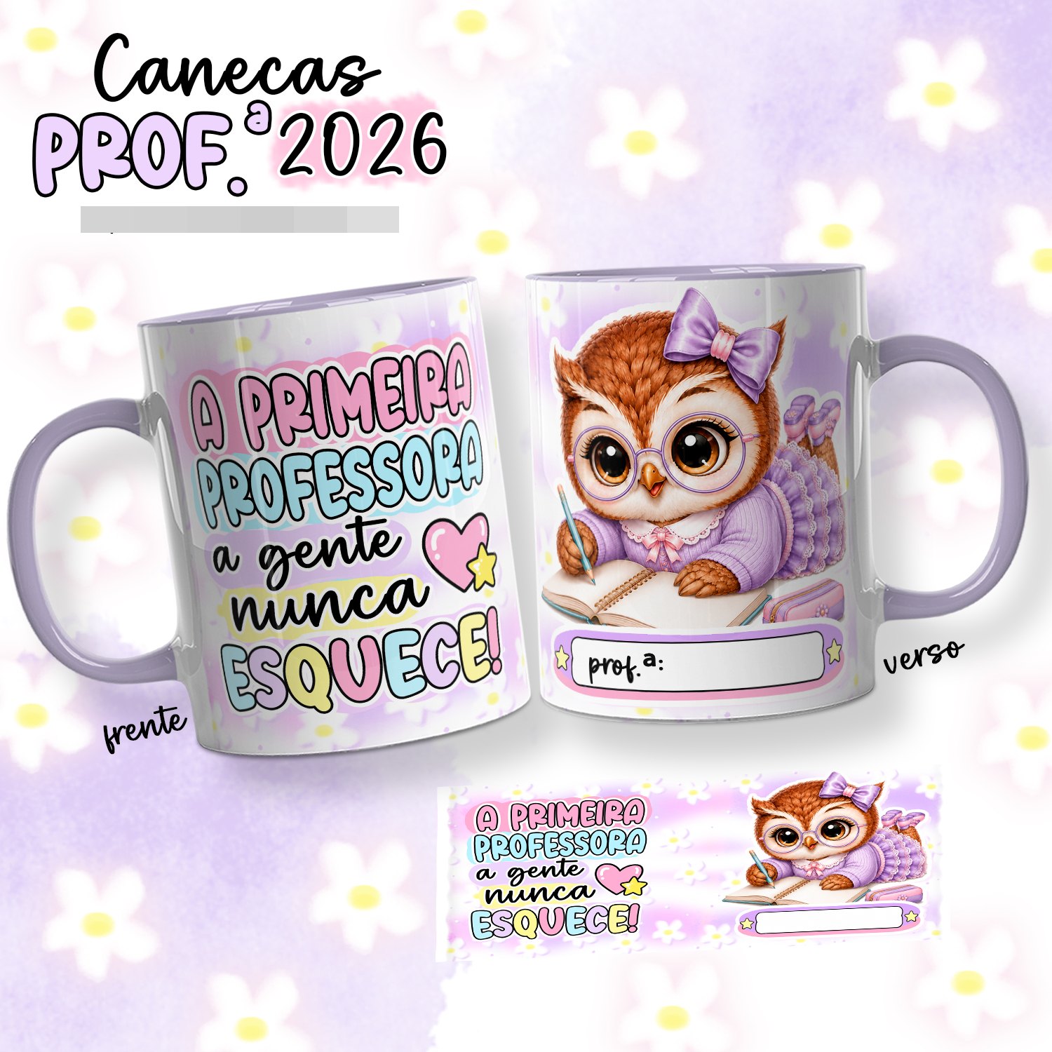 6 Artes para Caneca Dia dos Professores Arquivo em Png 1