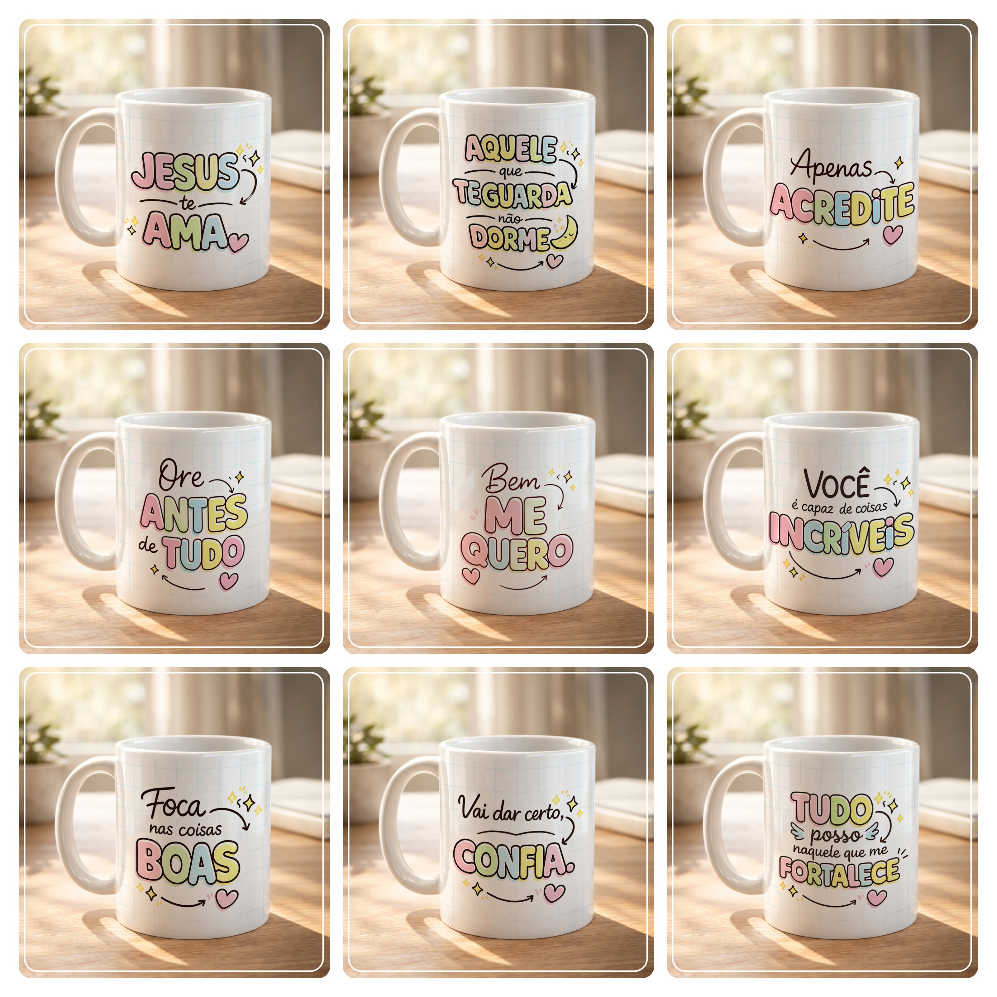 13 Artes para Caneca Lindas Frases Arquivo em Jpg  1
