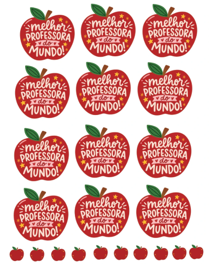 24 Artes para Caneca e Cartões e Tags Dia dos Professores Arquivo em Png 3