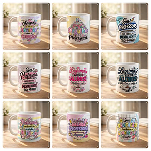 54 Artes para Caneca Dia dos Professores Arquivos em Png 