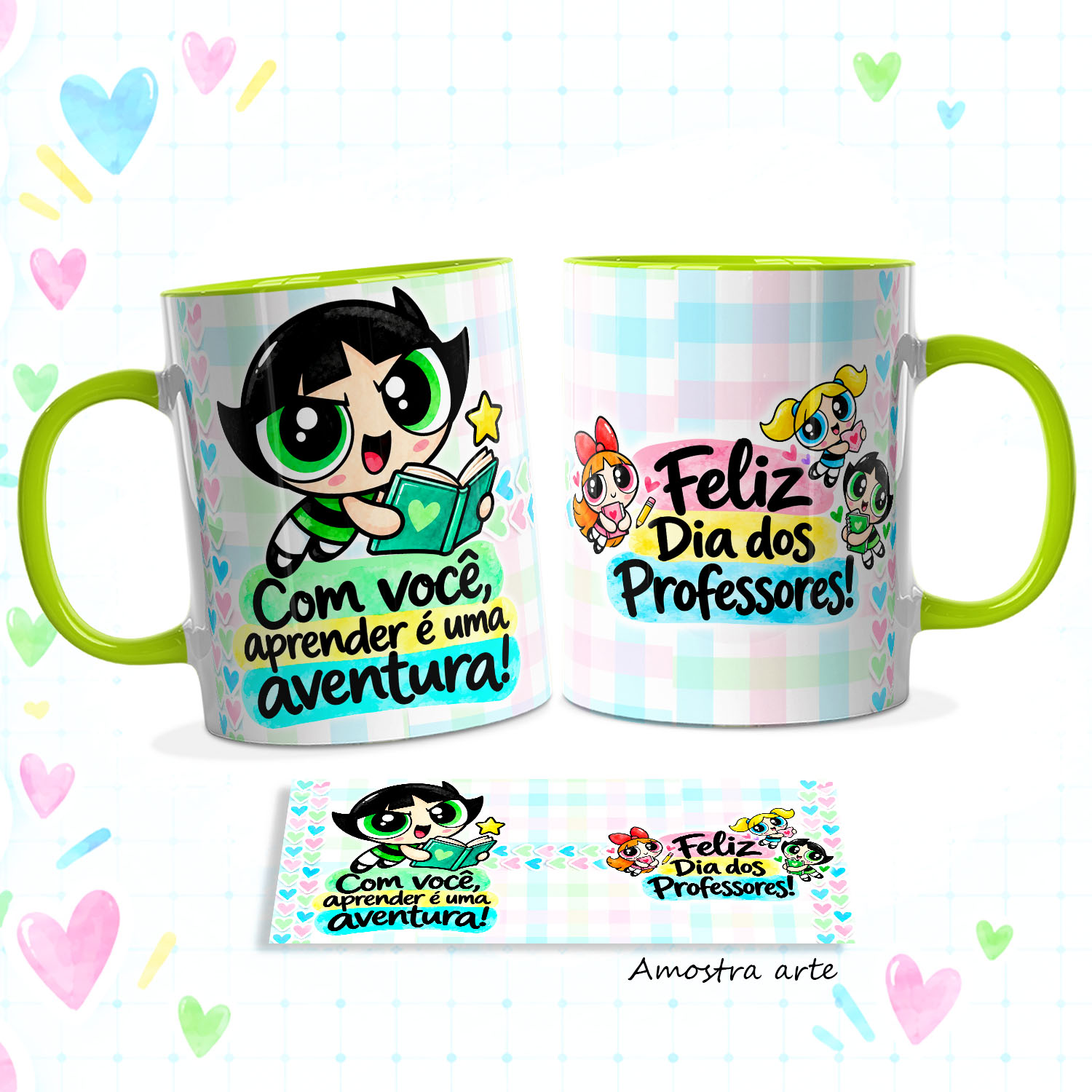 12 Artes para Caneca Professoras Superpoderosas - Meninas Super Poderosas Arquivo em Jpg 4