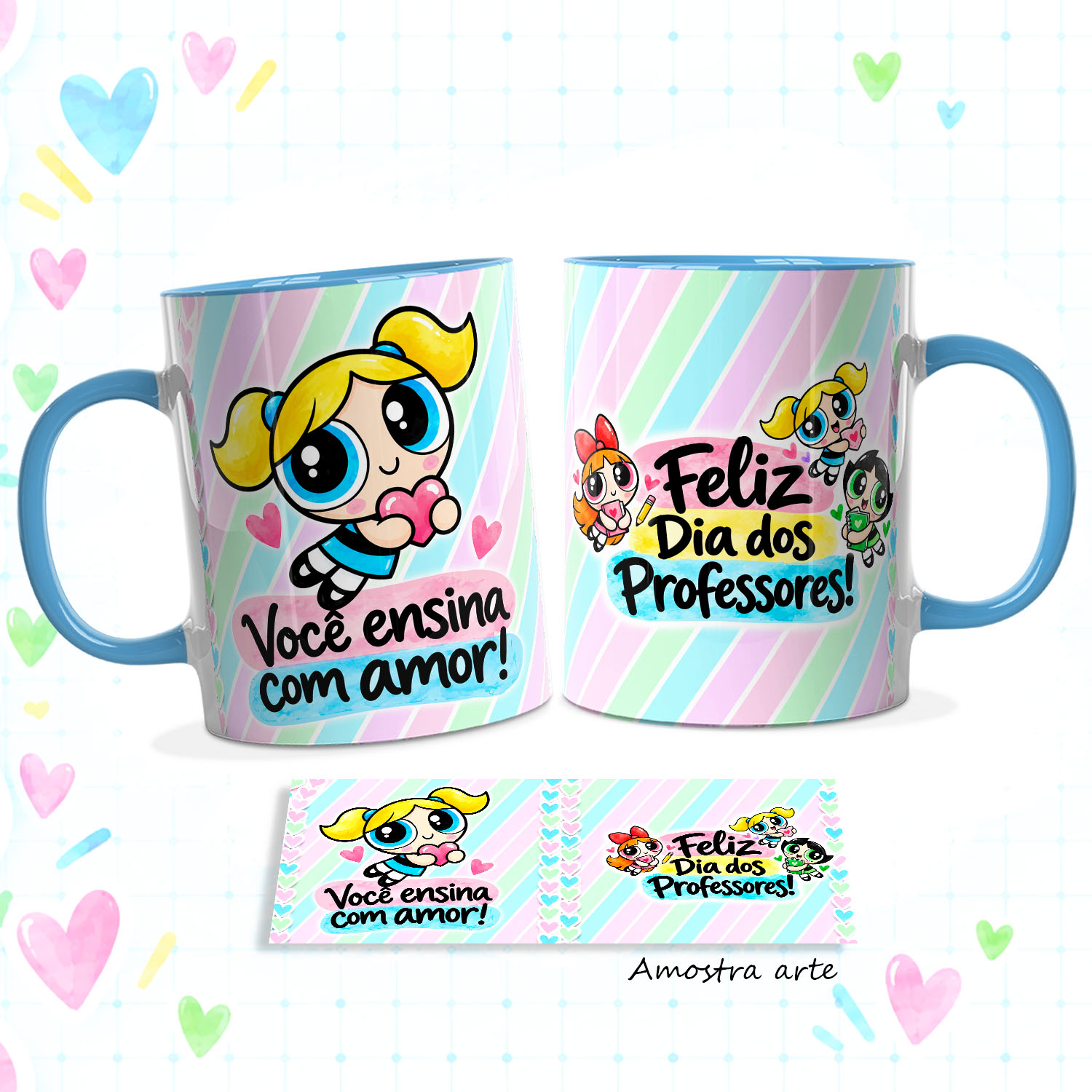12 Artes para Caneca Professoras Superpoderosas - Meninas Super Poderosas Arquivo em Jpg 11