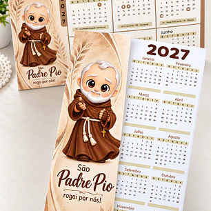 20 Artes para Caneca e Calendário 2027 Santinhos Arquivo em Jpg