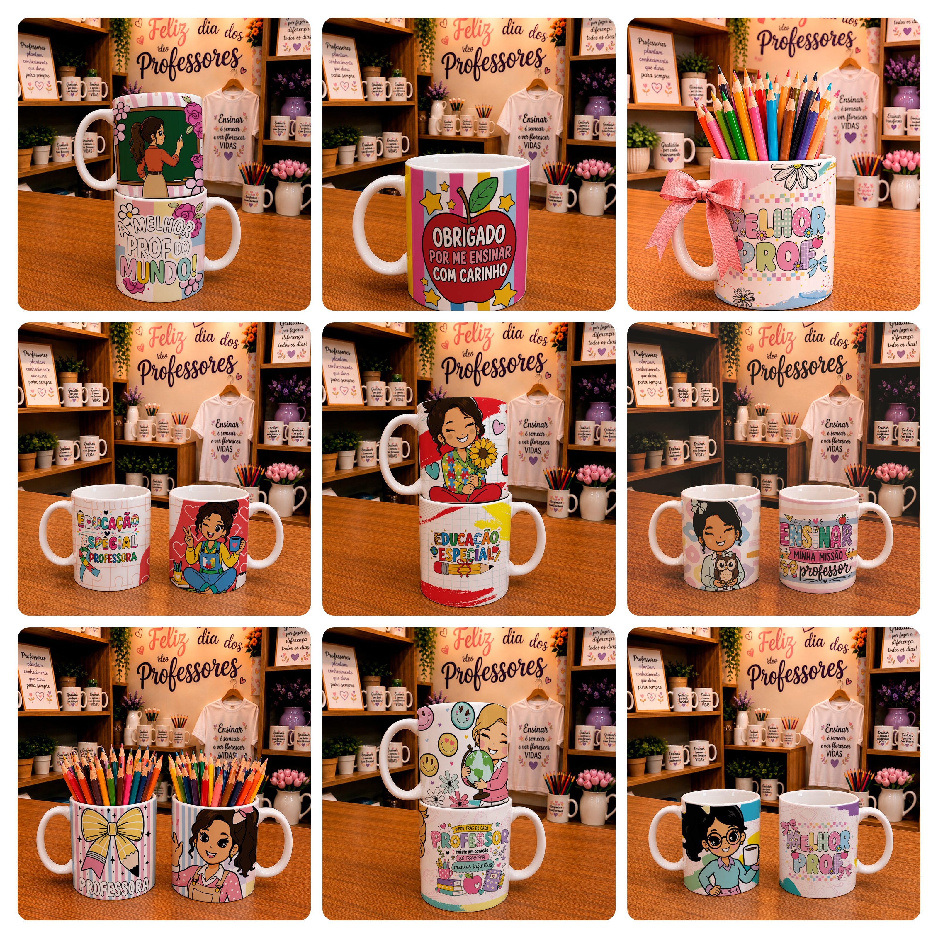 25 Artes para Caneca Dia dos Professores Arquivo em Jpg  3