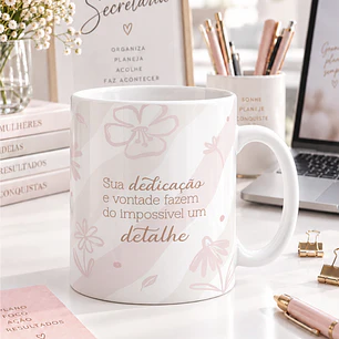 10 Artes para Caneca Dia da Secretária Arquivo Editável 