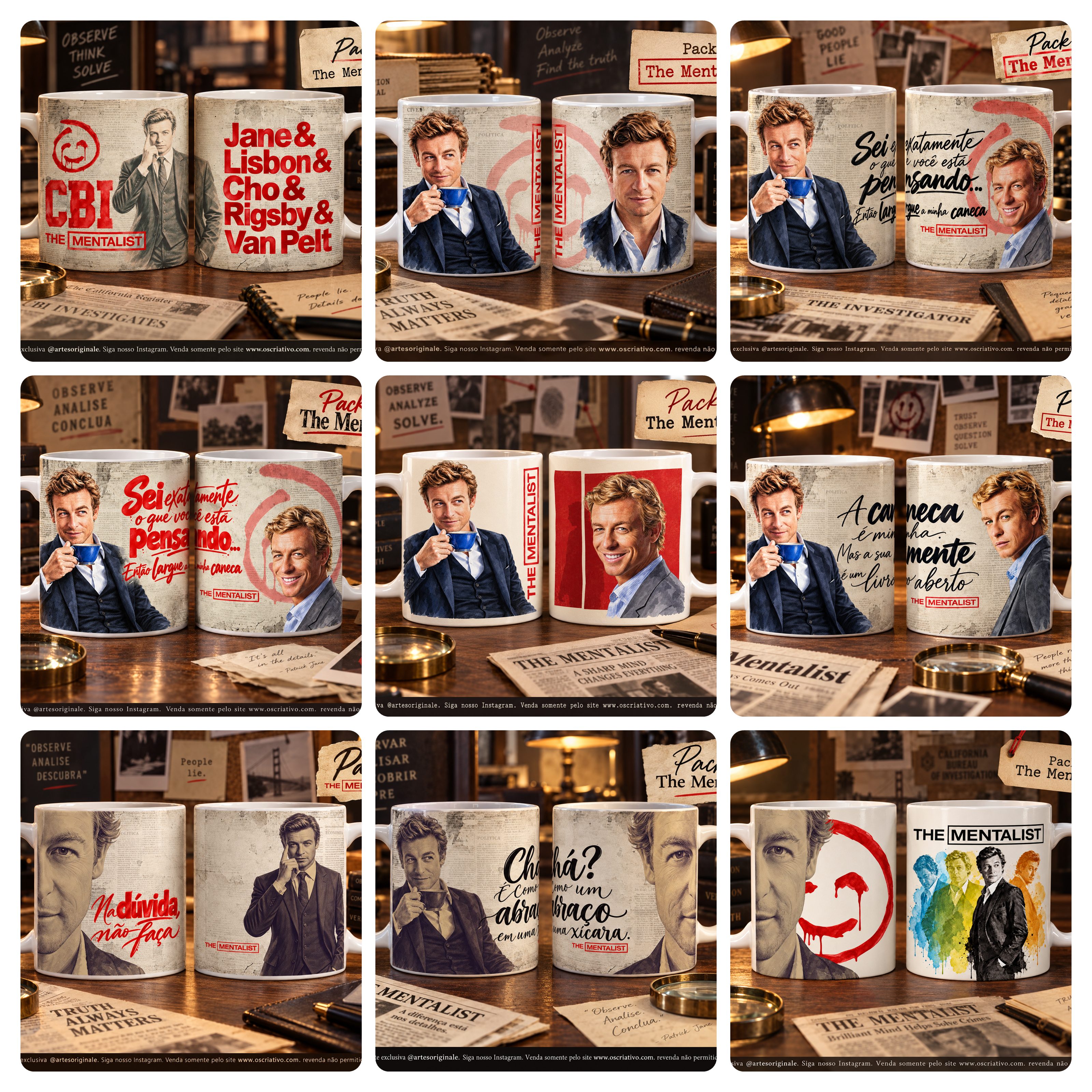 27 Artes para Caneca o The Mentalist Arquivo em Jpg 1