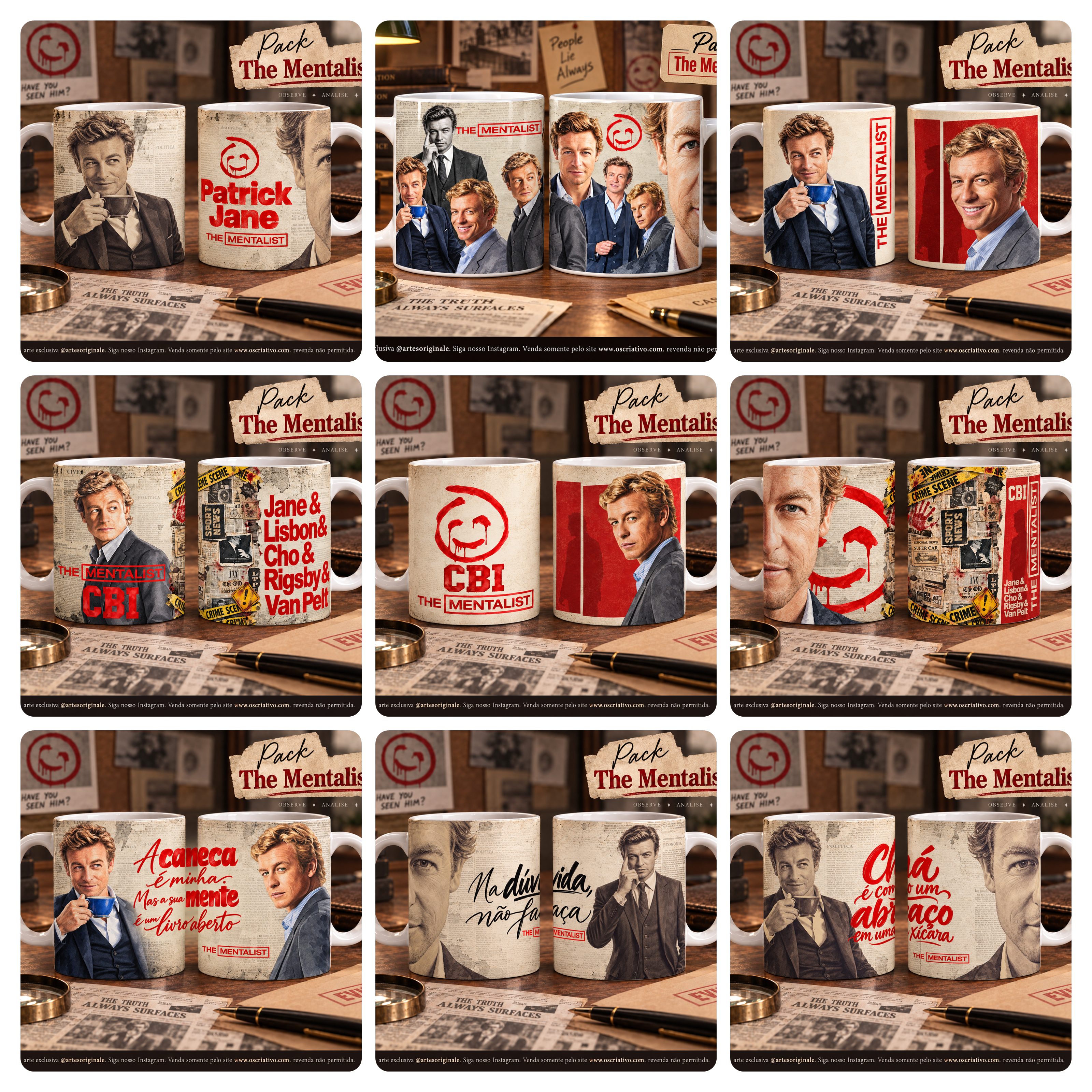 27 Artes para Caneca o The Mentalist Arquivo em Jpg 3