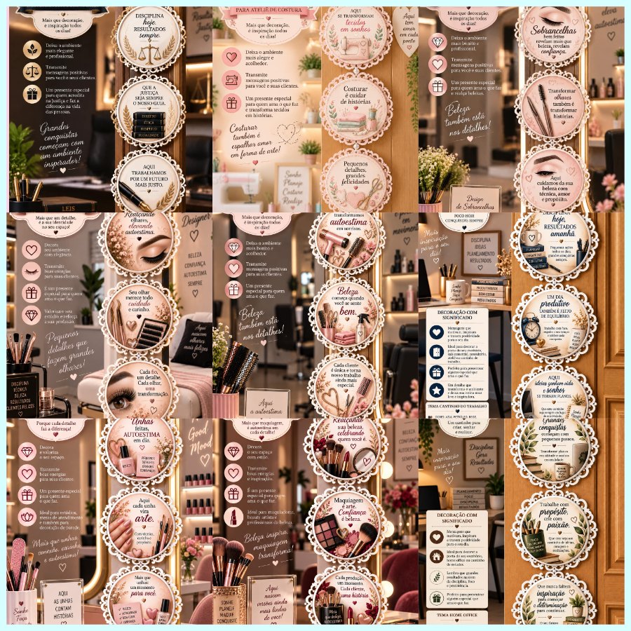 300 Artes para Penduricalhos Bottons Artigos de decoração Arquivo em Pdf  3
