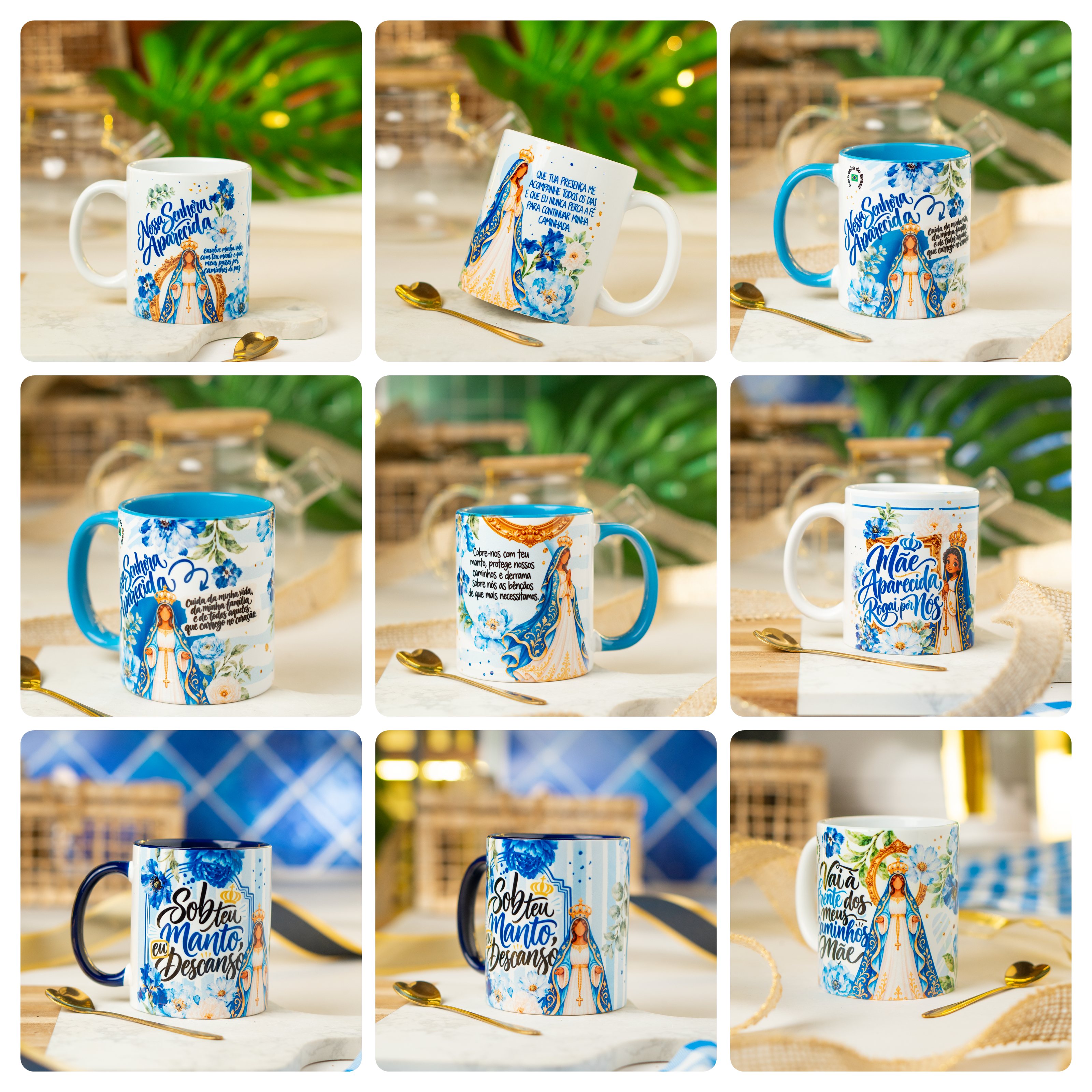 14 Artes para Caneca e Azulejo Nossa Senhora Aparecida Arquivo em Png 1