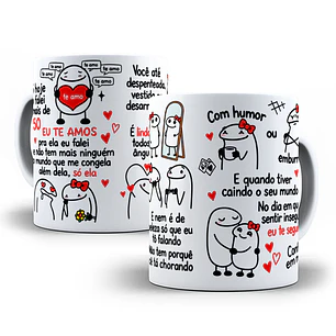 Arte para Caneca Flork Só hoje eu falei mais de 50 eu te amo eu falei - Eu te seguro Musica Arquivo em Png 