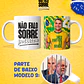 Artes para Caneca Não Falo sobre Politica Flávio Bolsonaro em Png  - Thumbnail 3