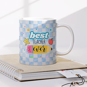 Artes para Caneca Professora Best Teacher Ever em Png