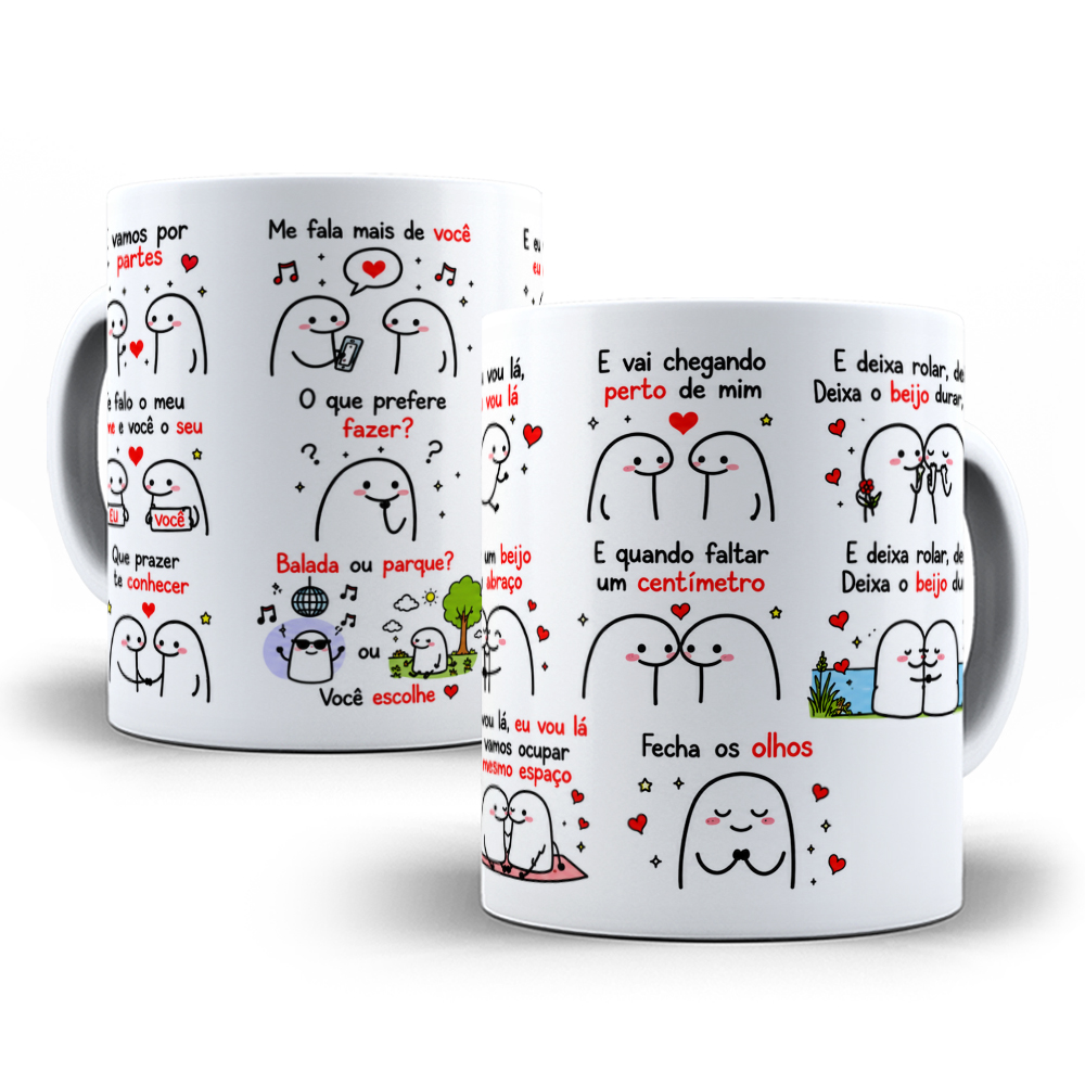 Artes para Caneca Flork E vamos por parte falo meu nome você o seu e eu vou lá vou lá - Musica Toque dez em Png  1