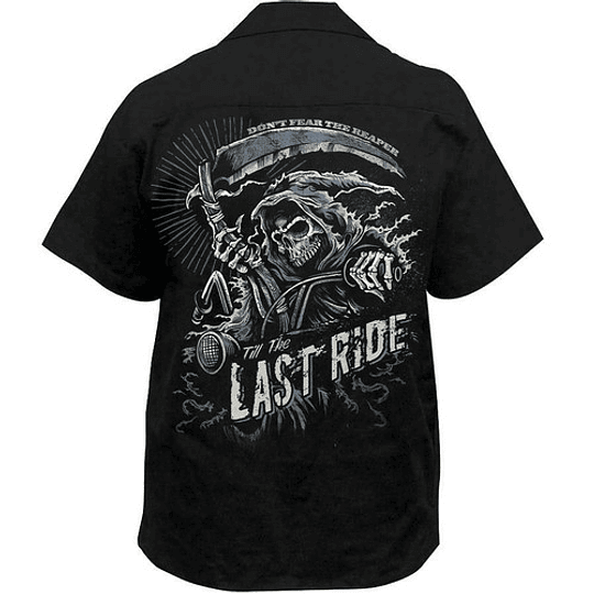 Camisa Estilo Mecánico de Moto Till The Last Ride Reaper - Image 1