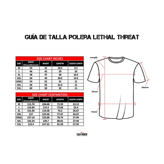 Polera Lethal Threat No Looking Back Black - Image 3